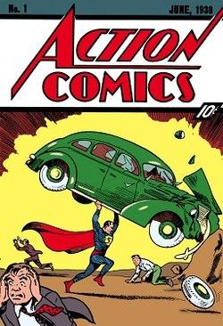 Issue 1 cover of Superman released in June of 1938.&nbsp;
