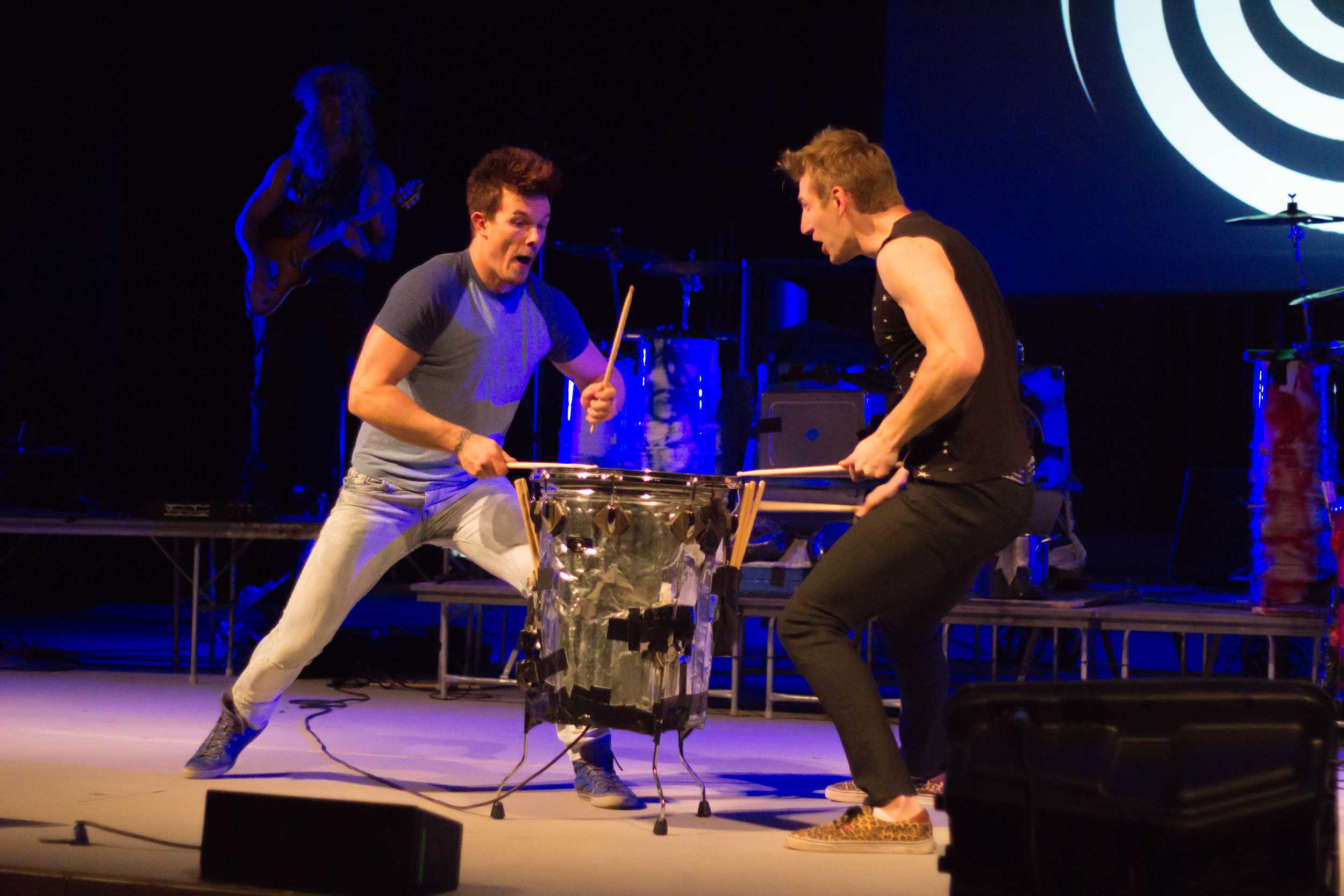STAR&nbsp; // Brennan ChinRecycled Percussion’s performance featured trash can drumming and acrobatics.&nbsp;