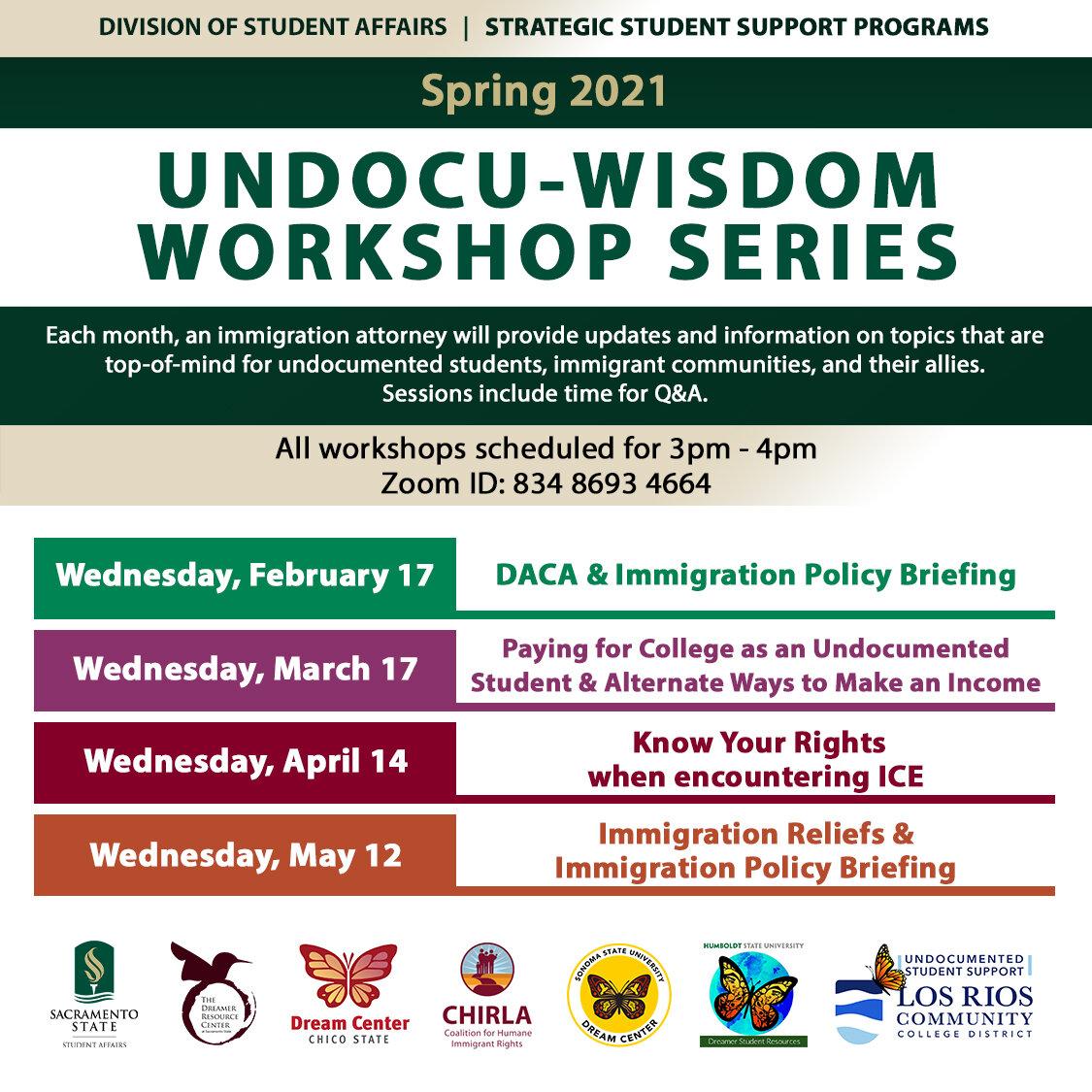 COURTESY // Sonoma StateThe DREAM Center is holding Undocu-Wisdom workshops for Seawolves to get information about topics that ring true to undocumented students.