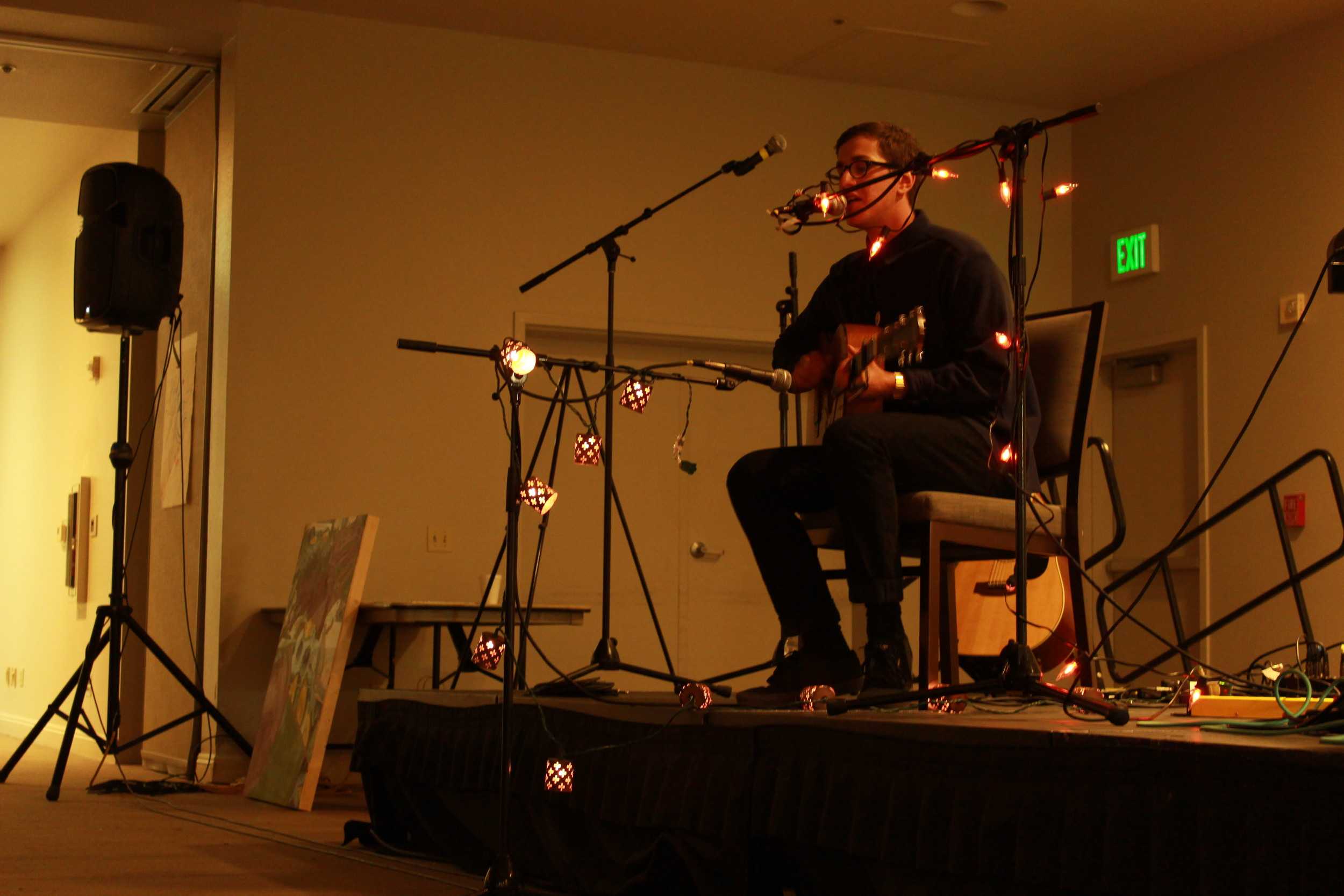 STAR // Sara WildmanSSU Unplugged featured music and arts by students in the Cooperage on Friday.