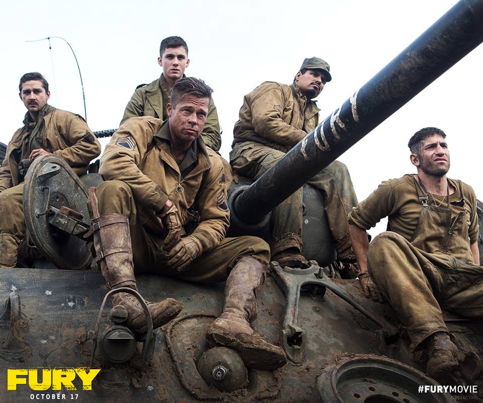 facebook.com“Fury,” starring Brad Pitt, released Friday.