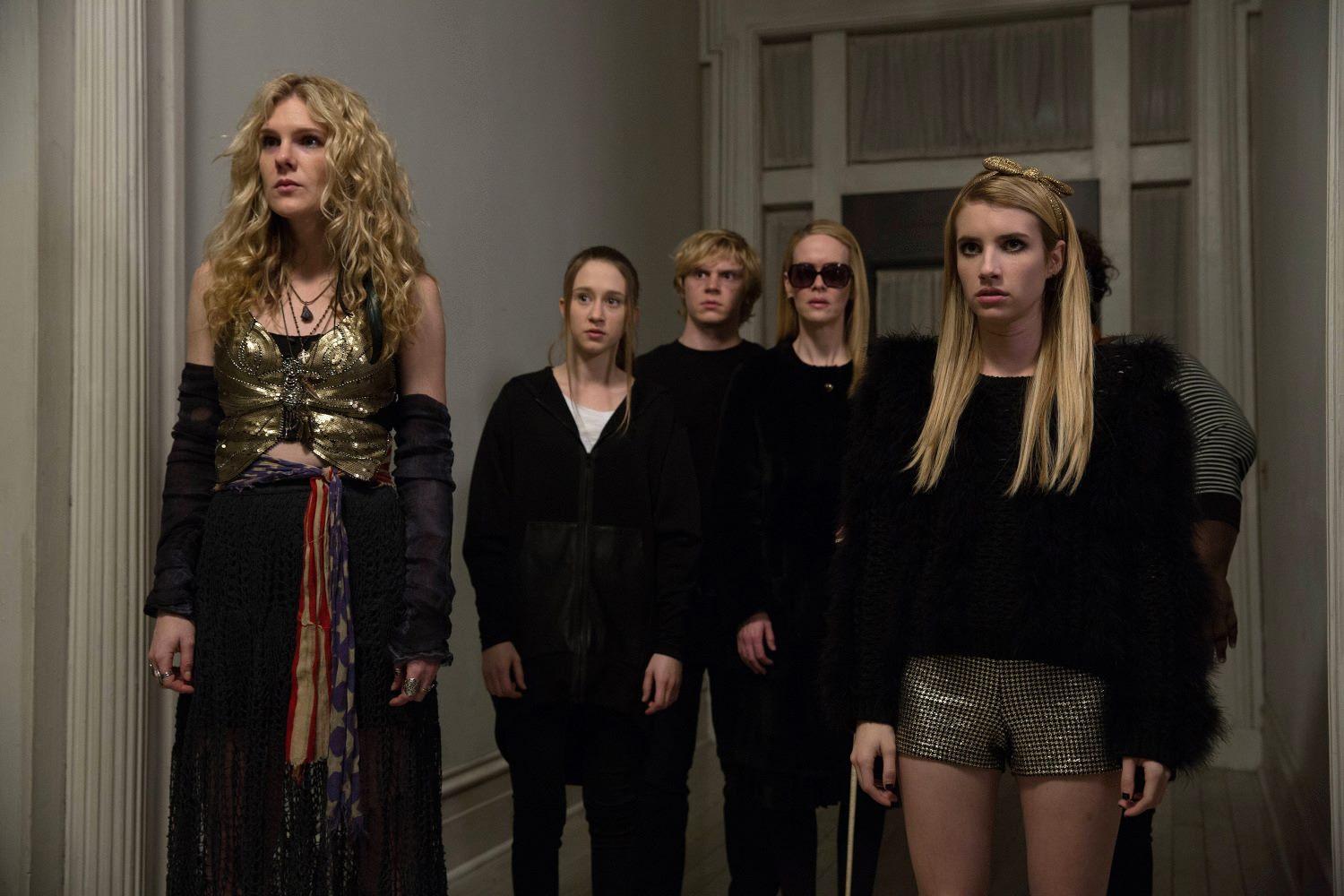 facebook.comThe witches of Miss Robichaux’s Academy face the Seven Wonders in “American Horror Story: Coven."