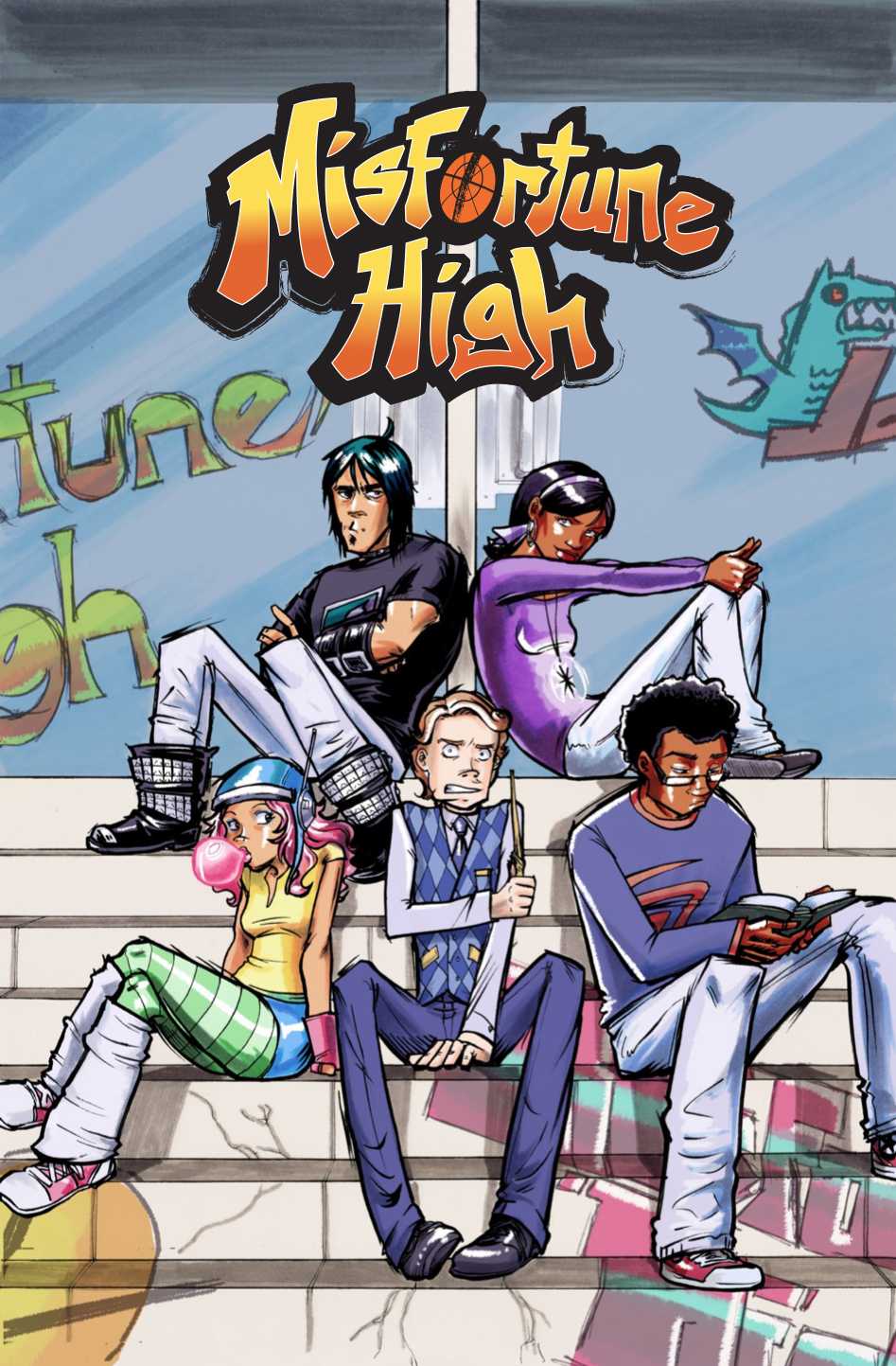 COURTESY // Jules Rivera‘Misfortune High’ is a graphic novel that focuses on a snobby wizard named Will Bicksford as he gets expelled for cheating from his prestigious school and transferred to a public one.
