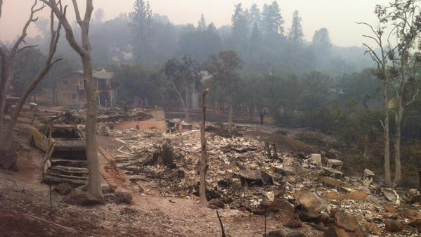 Courtesy // Brooke WahlundBrooke Wahlund, a Sonoma State University student and resident of Hidden Valley Lake, had her neighborhood damaged by the Valley Fire.
