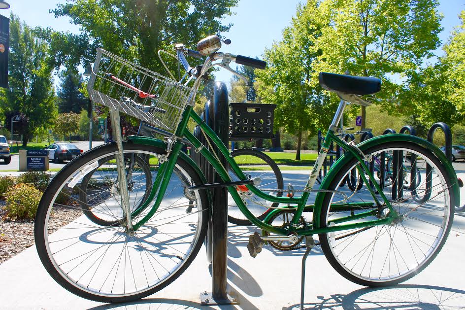 STAR // Kaila SandersSonoma State University student Amy Loukonen has proposed a solution to recent bike thefts.