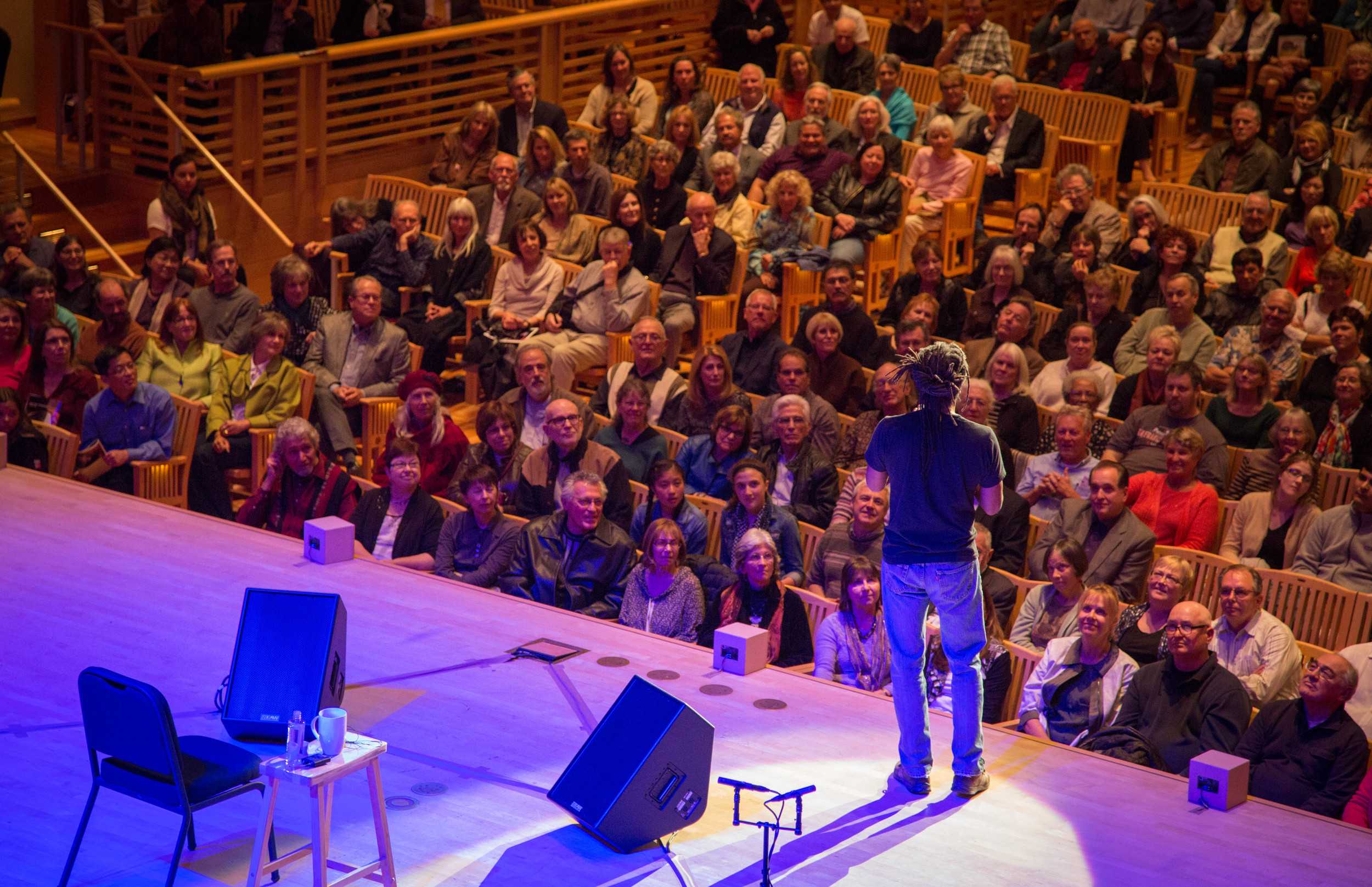 COURTESY // Nikki AndersonA sold-out crowd at the Green Music Center sang along with Bobby McFerrin for numerous songs. McFerrin performed a verse from his classic hit, “Don’t Worry, Be Happy,” a song that he hasn’t performed since 1988.
