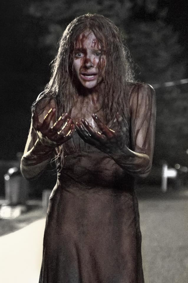 facebook.comChloe Grace Moretz plays Carrie in Kimberly Pierce’s 2013 version based on the Stephen King horror novel.&nbsp;