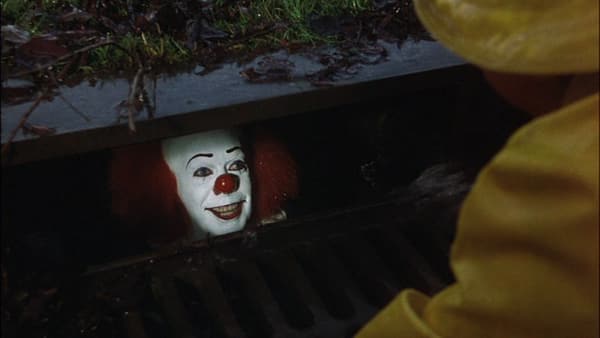 Tim Curry as Pennywise the clown in the original "It."