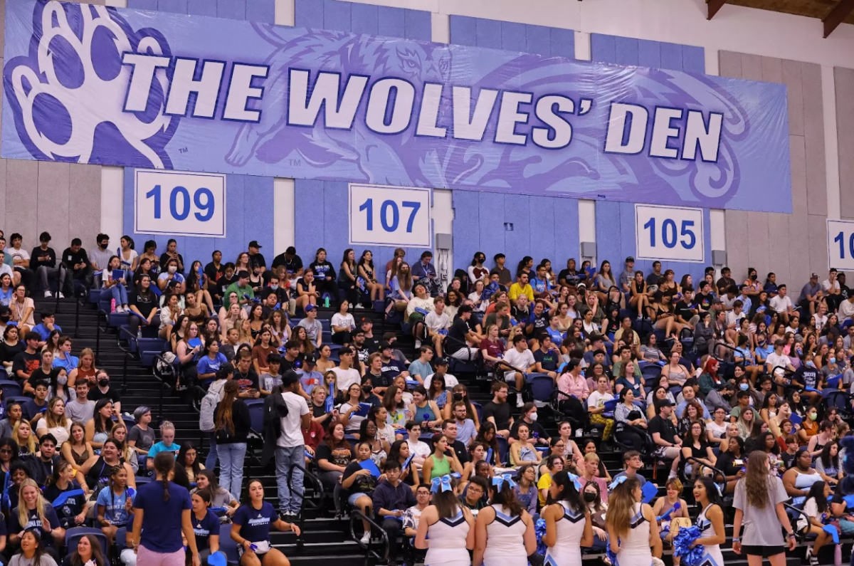  A sight that won’t soon be replicated: the Wolves’ Den packed with students // Photo Courtesy of Sonoma State Athletics