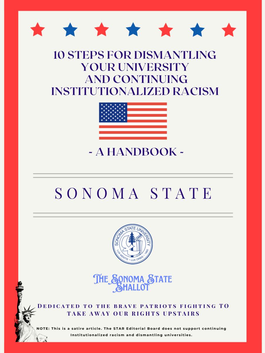 10 Steps for Dismantling your University and continuing Institutionalized Racism; a handbook