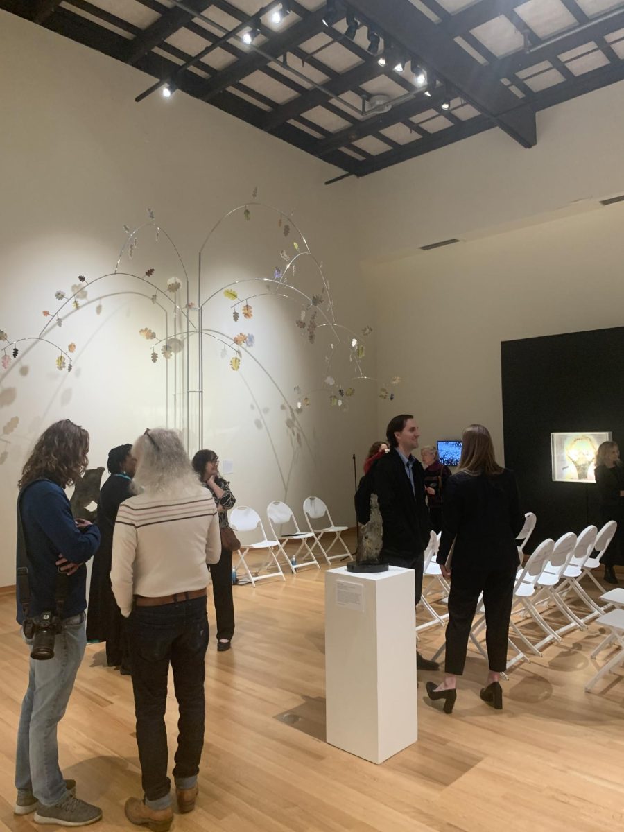Gallery main room after an artistt's talk on Feb. 27.