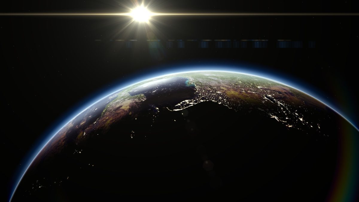 Planet Earth | Courtesy https://www.goodfon.com/space/wallpaper-badfon-planeta-zemlya-voshod-kosmos.html
