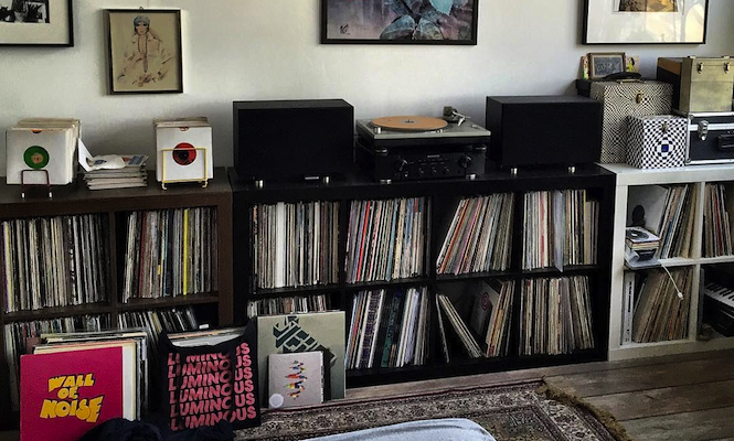 A large record collection courtesy of The Vinyl Factory